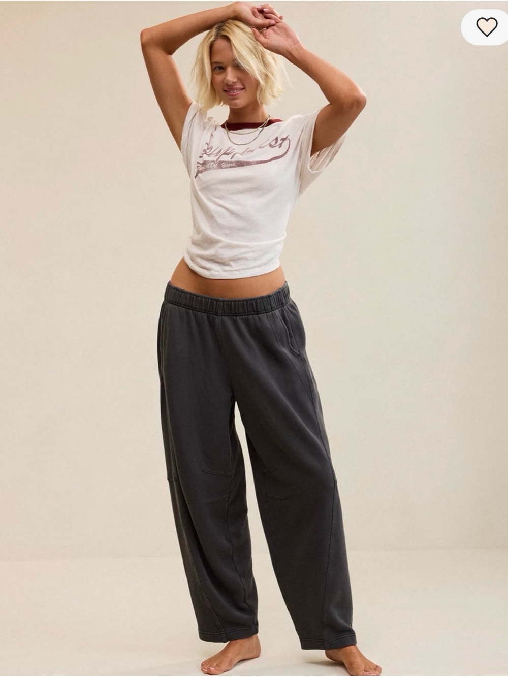 Aerie Oh Zip! Barrel Pant dark grey size XL regular new tag